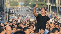 Protest egyptských křesťanů (ilustrační fotografie). Protest egyptských křesťanů (ilustrační fotografie).