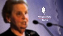 Konferenci nového Aspen Institute Prague zahajovala 19. července bývalá ministryně zahraničí USA Madeleine Albrightová. Konferenci nového Aspen Institute Prague zahajovala 19. července bývalá ministryně zahraničí USA Madeleine Albrightová.