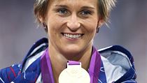 Oštěpařka Barbora Špotáková (Jablonec nad Nisou) v Londýně obhájila zlato z Pekingu. Oštěpařka Barbora Špotáková (Jablonec nad Nisou) v Londýně obhájila zlato z Pekingu.
