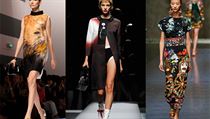 Jak vidí ženu v létě příštího roku (zleva) Fendi, Prada a Dolce & Gabbana. Jak vidí ženu v létě příštího roku (zleva) Fendi, Prada a Dolce & Gabbana.