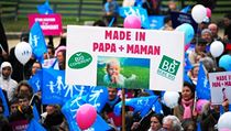 Návrh zákona, jenž zpochybňuje přirozený biologický vztah rodičů a dítěte a vyjadřuje se jím přesvědčení, že na dítě má právo každý, včetně těch, kdo si je umějí vyrobit či opatřit jiným než obvyklým způsobem, přivedl do ulic Paříže statisíce jeho přízni Návrh zákona, jenž zpochybňuje přirozený biologický vztah rodičů a dítěte a vyjadřuje se jím přesvědčení, že na dítě má právo každý, včetně těch, kdo si je umějí vyrobit či opatřit jiným než obvyklým způsobem, přivedl do ulic Paříže statisíce jeho přízni