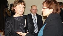 „Strážkyně rozpočtu“ ministerstva kultury na ministerstvu financí Marie Bílková hovoří o přestávce jednání senátního výboru s ministryní kultury Alenou Hanákovou. „Strážkyně rozpočtu“ ministerstva kultury na ministerstvu financí Marie Bílková hovoří o přestávce jednání senátního výboru s ministryní kultury Alenou Hanákovou.