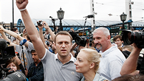 Alexej Navalnyj po propuštění z vězení zamířil do Moskvy za svými příznivci. Alexej Navalnyj po propuštění z vězení zamířil do Moskvy za svými příznivci.