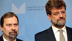 Jan Kubice (right) takes over an administrative shambles from his predecessor Radek John Jan Kubice (right) takes over an administrative shambles from his predecessor Radek John
