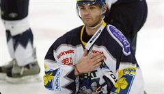 Jaromír Jágr playing for HC Kladno in the 2004–05 season during the NHL lockout Jaromír Jágr playing for HC Kladno in the 2004–05 season during the NHL lockout