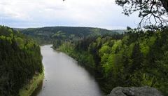 The Vltava River a few kilometers downstream from Hluboká The Vltava River a few kilometers downstream from Hluboká