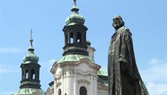 Church restitution battle rooted in prejudices dating back hundreds of years, Czech culture minister says. Statue of reformer Jan Hus pictured in front of a Baroque church, often a symbol of the Catholic counterrevolution Church restitution battle rooted in prejudices dating back hundreds of years, Czech culture minister says. Statue of reformer Jan Hus pictured in front of a Baroque church, often a symbol of the Catholic counterrevolution