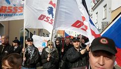Memebers of the Workers Party for Social Justice (DSSS) and its youth branch (DS) on the march Memebers of the Workers Party for Social Justice (DSSS) and its youth branch (DS) on the march