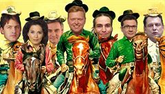 Docválají do poslaneckých lavic? Zleva Svobodní (Petr Mach), Suverenita (Jana Bobošíková), Zemanovci (Vratislav Mynář), lidovci (Pavel Bělobrádek), Piráti (Ivan Bartoš), zelení (Ondřej Liška), LEV 21 (Jiří Paroubek). Docválají do poslaneckých lavic? Zleva Svobodní (Petr Mach), Suverenita (Jana Bobošíková), Zemanovci (Vratislav Mynář), lidovci (Pavel Bělobrádek), Piráti (Ivan Bartoš), zelení (Ondřej Liška), LEV 21 (Jiří Paroubek).