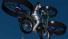 The design of the Flying Bike has been completed with construction of the full-scale machine now underway The design of the Flying Bike has been completed with construction of the full-scale machine now underway