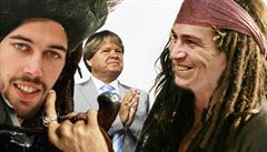 Zleva místopředseda pirátů Mikuláš Ferjenčík, podnikatel Jaroslav Veverka a pirátský předseda Ivan Bartoš. Zleva místopředseda pirátů Mikuláš Ferjenčík, podnikatel Jaroslav Veverka a pirátský předseda Ivan Bartoš.