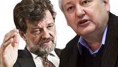 Ministr vnitra Jan Kubice (vlevo) a ředitel všeobecné správy resortu Václav Henych. Ministr vnitra Jan Kubice (vlevo) a ředitel všeobecné správy resortu Václav Henych.