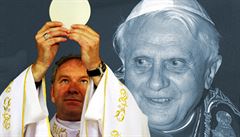Papež Benedikt XVI. (vpravo) po odvolání arcibiskupa trnavské arcidiecéze Róberta Bezáka v červnu 2012 mu dokonce uložil vyhýbat se médiím. Ten však neuposlechl a spor se loni na konci roku vyhrotil. Papež Benedikt XVI. (vpravo) po odvolání arcibiskupa trnavské arcidiecéze Róberta Bezáka v červnu 2012 mu dokonce uložil vyhýbat se médiím. Ten však neuposlechl a spor se loni na konci roku vyhrotil.