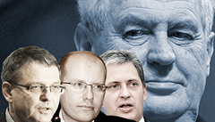 S kým by Bohuslav Sobotka (uprostřed) u Miloše Zemana narazil? Moratorium se po Lubomíru Zaorálkovi (vlevo) rozšířilo i na Jiřího Dienstbiera. S kým by Bohuslav Sobotka (uprostřed) u Miloše Zemana narazil? Moratorium se po Lubomíru Zaorálkovi (vlevo) rozšířilo i na Jiřího Dienstbiera.