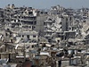 Válkou zniený Homs.