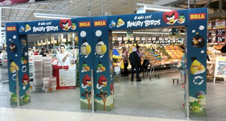 Obchodní etzec Billa - promo akce Angry Birds.