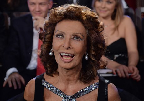 Finále soute krásy eská Miss 2014 se konalo 29. bezna v Praze. Na snímku pedsedkyn poroty, italská hereka Sophia Lorenová.