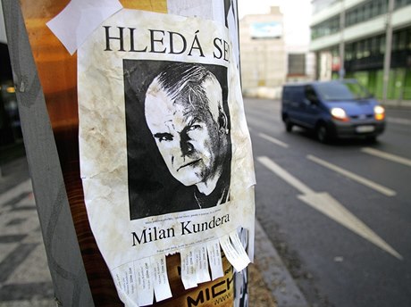 Hledá se Milan Kundera.