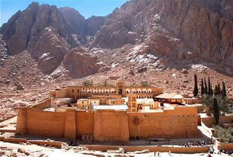 Kláter svaté Kateiny na Sinajském poloostrov.