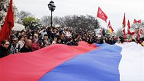 Prorusk demonstrace v Odse.