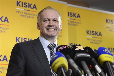 Vítz prezidentských voleb na Slovensku Andrej Kiska.