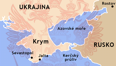 Krym, mapa