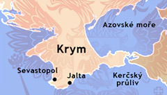 Krym, mapa