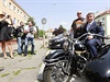 Andrej Babi na Harley Davidson pznivce Jardy Rozsypala pot.