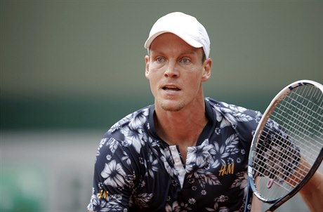 Tomá Berdych na Roland Garros.