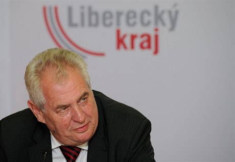 Prezident Milo Zeman pi návtv Libereckého kraje.