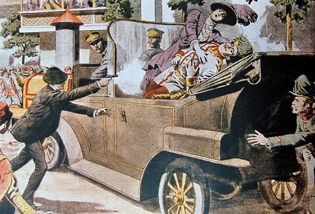 Gavrilo Princip 28. ervna 1914 v Sarajevu spáchal atentát na následníka...