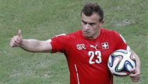 Rodilý kosovský Albánec, švýcarský občan Xherdan Shaqiri, po vydařeném zápase,... Rodilý kosovský Albánec, švýcarský občan Xherdan Shaqiri, po vydařeném zápase,...