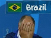 NEMَU TO VIDT. Brazilský trenér Luíz Felipe Scolari schovává hlavu v dlaních,...