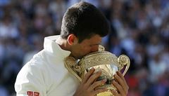 Novak Djokovi, vítz Wimbledonu 2014.