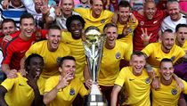 Sparťané slaví zisk třetí trofeje během tří měsíců. | na serveru Lidovky.cz | aktuální zprávy