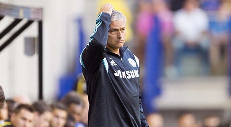 Trenér Chelsea Jose Mourinho.