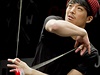 Tomoduki Kaneko z Japonska ve finále mistrovství svta v jojování 9. srpna v...
