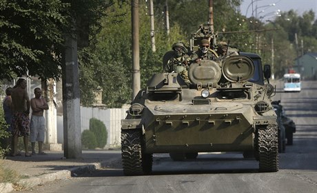 Ozbrojení separatisté v Doncku (ilustraní fotografie).