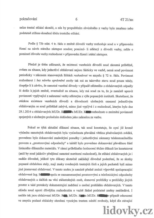 (6) Usnesení Krajského soudu v Praze, kterým byl Davidu Rathovi vrácen cestovní...