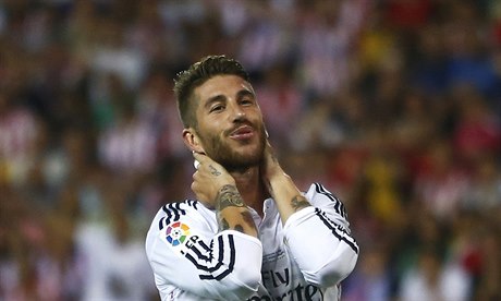 Zklamaný Sergio Ramos z Realu Madrid.