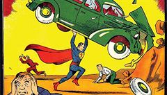 Titulní strana komiksu se Supermanem, který se na portálu e-Bay vydrail za...