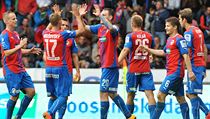Fotbalisté Plzně se radují z vítězství nad ostravským Baníkem. | na serveru Lidovky.cz | aktuální zprávy