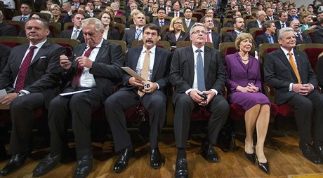 Andrej Kika, Milo Zeman, János Áder, Bronisaw Komorowski, a Joachim Gauck v...