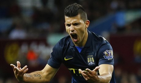 Sergio Agüero se raduje ze vstelené branky.