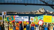 Protesty Greenpeace proti tb spolenosti Shell v Arktid s vyuitm motiv...