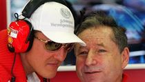 Michael Schumacher (vlevo) a Jean Todt.