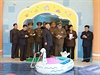 Severokorejský vdce Kim ong-un zavítal s ostatními vysokými initeli do...