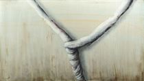 Oldřich Tichý: Jaro o Velikonocích (2014). Olej, plátno, 100 x 180 cm. Oldřich Tichý: Jaro o Velikonocích (2014). Olej, plátno, 100 x 180 cm.