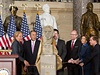 Odhalení busty Václava Havla v budov americkém kongresu