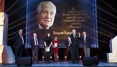 Exprezident Václav Klaus pevzal 19. listopadu v Moskv Gajdarovu cenu